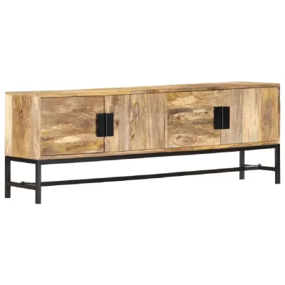 VIDAXL  meuble tv 140x30x50 cm bois massif de manguier 285863