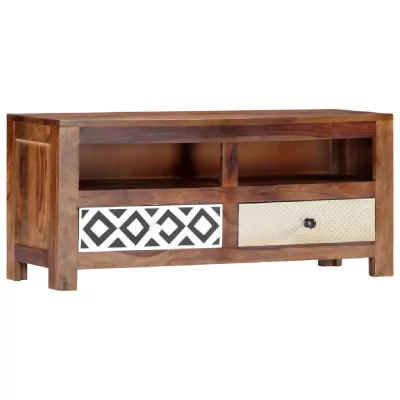 VIDAXL  - Meuble tv 90 x 30 x 40 cm Bois de Sesham solide Brun