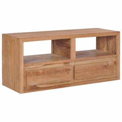 VIDAXL  - Meuble tv 90x30x40 cm Bois de teck massif Brun