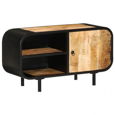VIDAXL  - Meuble tv 90x30x48 cm Bois de manguier brut Marron