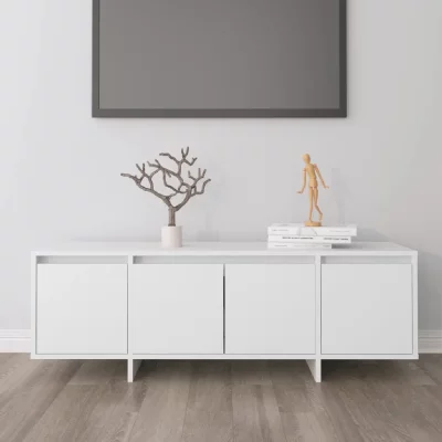 VIDAXL  meuble tv blanc 120x30x40,5 cm agglom&eacute;r&eacute;