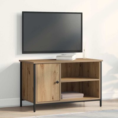 VIDAXL  - Meuble tv ch&ecirc;ne artisanal 80 x 40 x 50 cm Bois d'ing&eacute;nierie