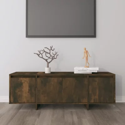 VIDAXL  meuble tv ch&ecirc;ne fum&eacute; 120x30x40,5 cm agglom&eacute;r&eacute;