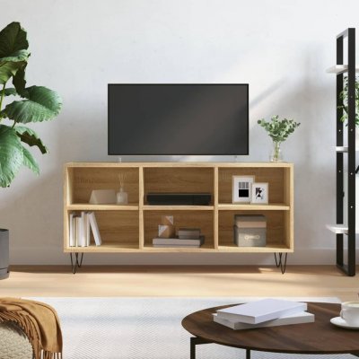 VIDAXL  - Meuble tv ch&ecirc;ne sonoma 103,5x30x50 cm bois d'ing&eacute;nierie