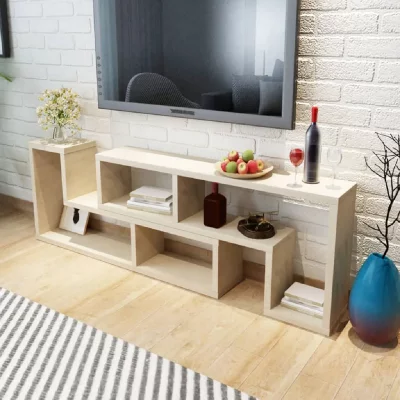 VIDAXL  meuble tv double en forme de l ch&ecirc;ne 243065