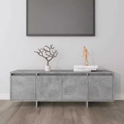 VIDAXL  - Meuble tv Gris b&eacute;ton 120x30x40,5 cm Agglom&eacute;r&eacute;