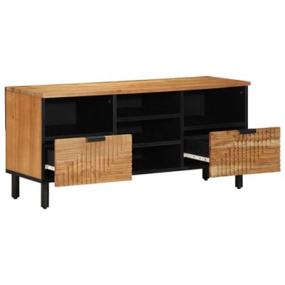 VIDAXL  - Meuble tv Marron 100 x 33.5 x 46 cm Bois d'acacia massif