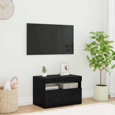 VIDAXL  - Meuble tv Noir 60 x 35 x 40 cm Bois d'ing&eacute;nierie