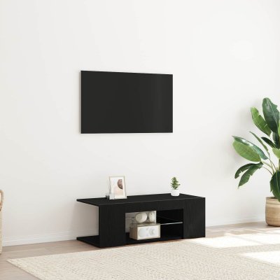 VIDAXL  - Meuble tv Noir 90 x 39 x 30 cm Bois d'ing&eacute;nierie