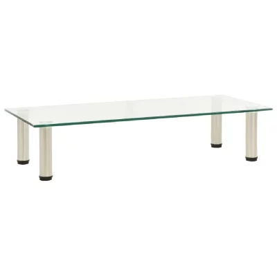 VIDAXL  meuble tv transparent 80x35x17 cm verre tremp&eacute; 322766
