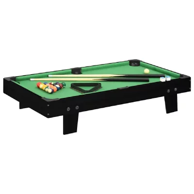 VIDAXL  mini table de billard 3 pieds 92x52x19 cm noir et vert 92500