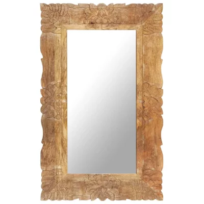 VIDAXL  miroir 80x50 cm bois de manguier massif 321636
