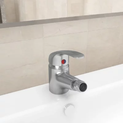 VIDAXL  Mitigeur de bidet de salle de bain Argent&eacute; 13x12 cm 