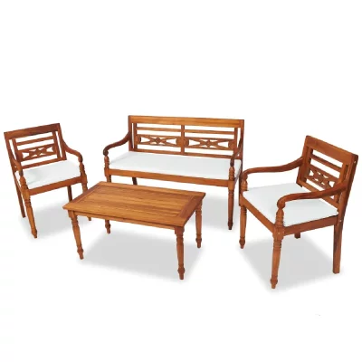 VIDAXL  mobilier de jardin batavia 7 pcs teck 43055