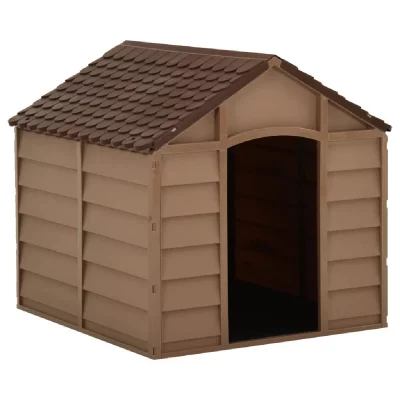 VIDAXL  Niche Pour Chiens Marron 71x71,5x68 Cm Pp