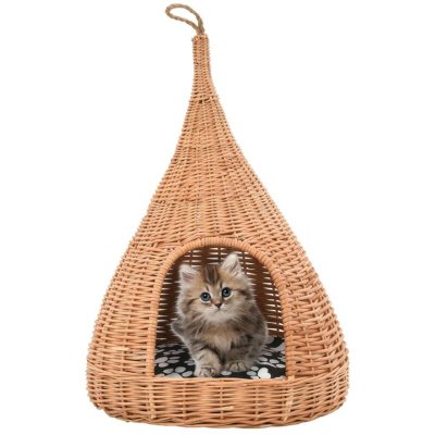 VIDAXL  - Panier pour chats avec coussin 40x60 cm Saule naturel Natural
