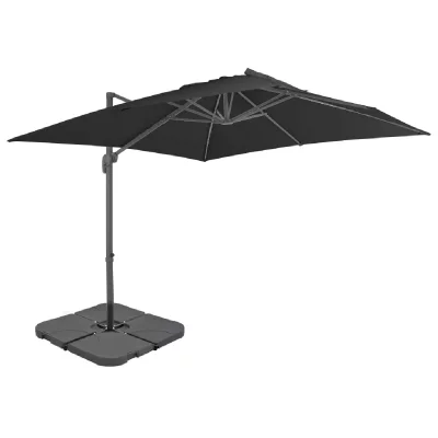 VIDAXL  parasol avec base portable anthracite 276346
