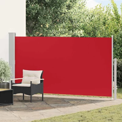 Vidaxl paravent store vertical patio terrasse 160 x 300 cm rouge 41046