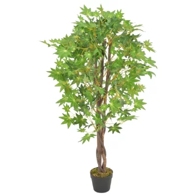 VIDAXL  - Plante artificielle d'&eacute;rable avec pot Vert 120 cm green
