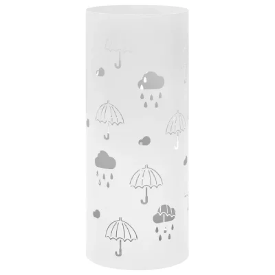 VIDAXL  - Porte-parapluie Design Parapluies Acier Blanc Blanc