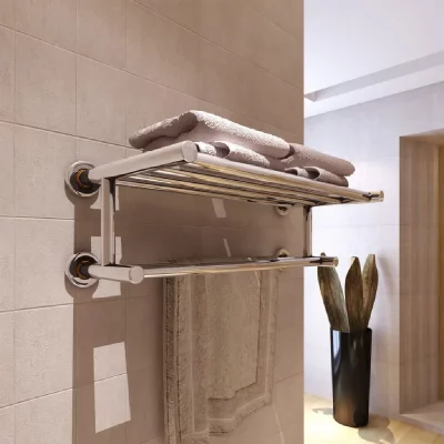 VIDAXL  - Porte serviettes double - Barre Fixe 6 tubes Argent