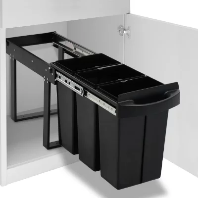 VIDAXL  poubelle amovible de cuisine fermeture en douceur 36 l 51180