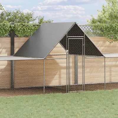 VIDAXL  - Poulailler 10 x 2 x 2 m Acier galvanis&eacute; n/a