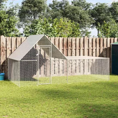 VIDAXL  - Poulailler 4 x 2 x 2 m Acier galvanis&eacute; n/a