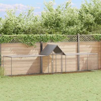 VIDAXL  - Poulailler 5 x 1 x 1,5 m Acier galvanis&eacute; n/a