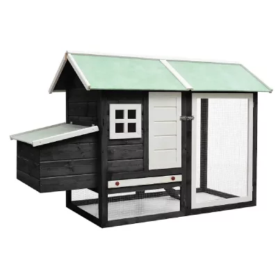 VIDAXL  - Poulailler Gris 170x81x110 cm Bois de pin massif et sapin Grey