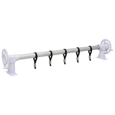VIDAXL  rouleau de couverture de piscine avec base en plastique