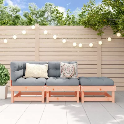 VIDAXL  Salon de jardin 3 pcs - Bois de douglas