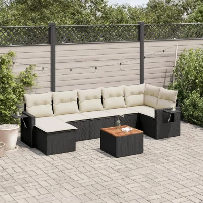 VIDAXL  Salon de jardin - Noir