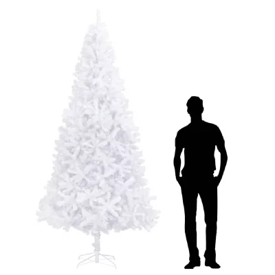 Vidaxl - Sapin de No&euml;l artificiel 300 cm Blanc Blanc