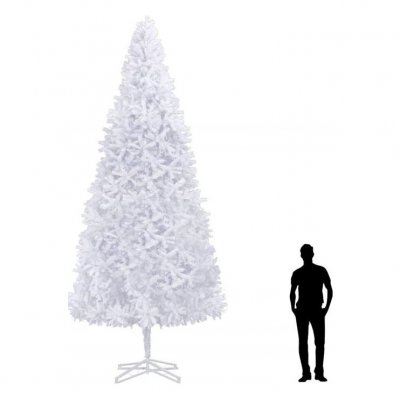 Vidaxl sapin de no&euml;l artificiel 500 cm blanc 284296