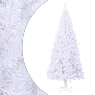 Vidaxl sapin de no&euml;l artificiel l 240 cm blanc 244193