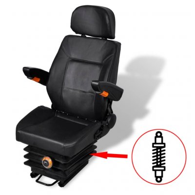 VIDAXL  si&egrave;ge de tracteur avec suspension 210158