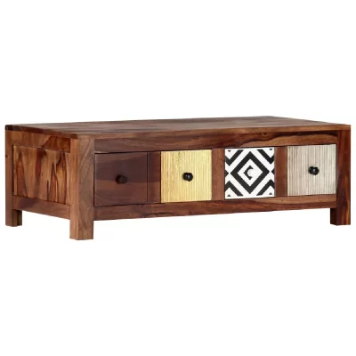 Vidaxl table basse 90x50x30 cm bois massif 247731