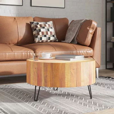 Vidaxl table basse bois de r&eacute;cup&eacute;ration massif 244237