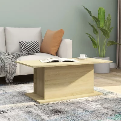 Vidaxl - Table basse Ch&ecirc;ne sonoma 102x55,5x40 cm Agglom&eacute;r&eacute;