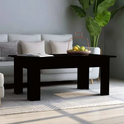 Vidaxl table basse noir 100 x 60 x 42 cm agglom&eacute;r&eacute; 801180