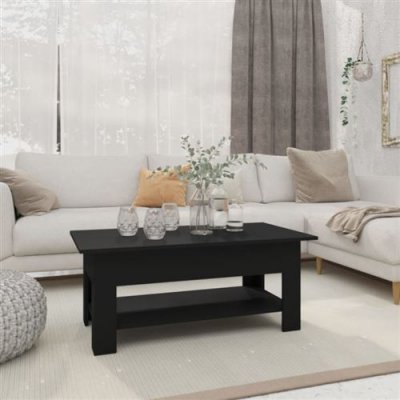 Vidaxl - Table basse Noir 102x55x42 cm Agglom&eacute;r&eacute;