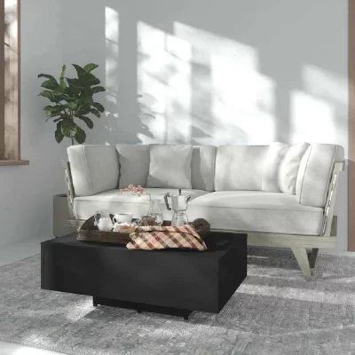 Vidaxl - Table basse Noir 85x55x31 cm Agglom&eacute;r&eacute;