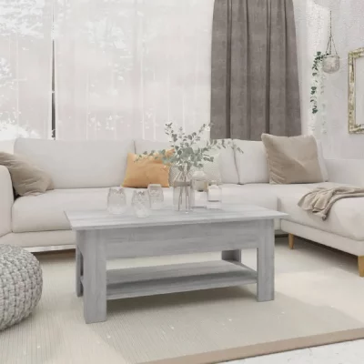 Vidaxl - Table basse Sonoma gris 102x55x42 cm Agglom&eacute;r&eacute;