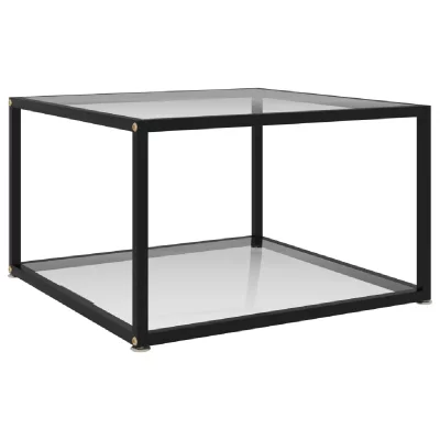 Vidaxl - Table basse Transparent 60x60x35 cm Verre tremp&eacute; Transparent