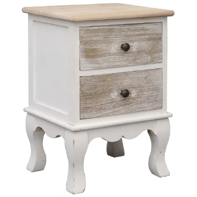 Vidaxl table de chevet 35x30x50 cm bois de paulownia 284064