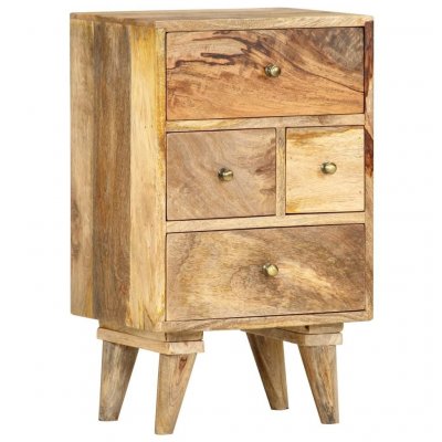 Vidaxl - Table de chevet 36 x 30 x 60 cm Bois de manguier massif Brun