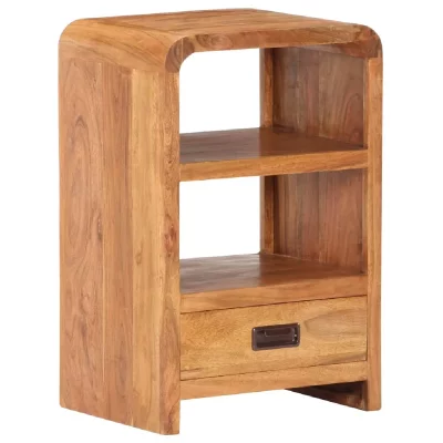 Vidaxl Table De Chevet 40x30x60 Cm Bois Acacia Massif Et Finition Miel