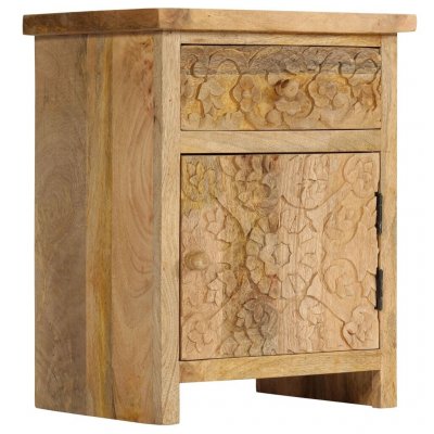 Vidaxl table de chevet bois de manguier massif 40 x 30 x 50 cm 246152
