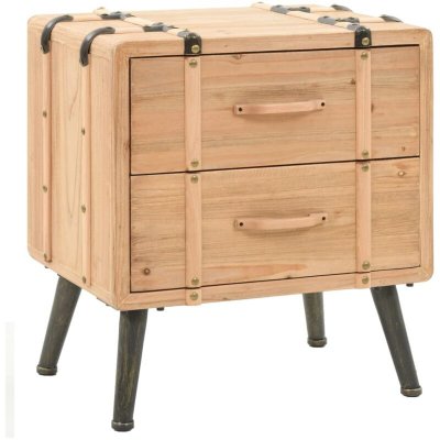 Vidaxl table de chevet bois de sapin massif 50 x 35 x 57 cm 245771